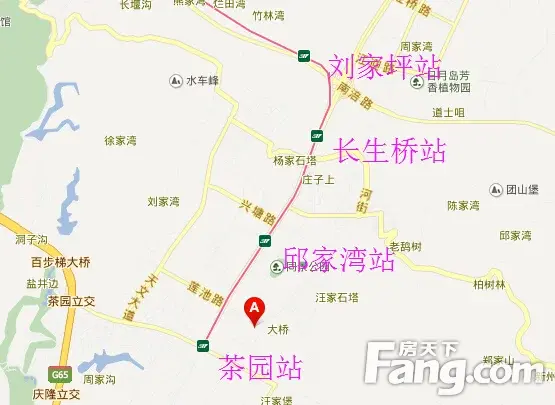 茶园这些盘可以走路坐轻轨 6号线茶园段沿线轨道盘盘点
