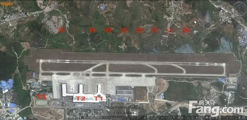 贵阳龙洞堡机场三期扩建工程,投资近两百亿新航站楼和跑道开建