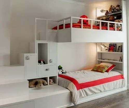 儿童房上下床设计怎么做