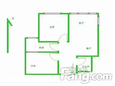 民乐佳苑民乐佳苑 3室 户型图 3室2厅2卫1厨 126.00㎡