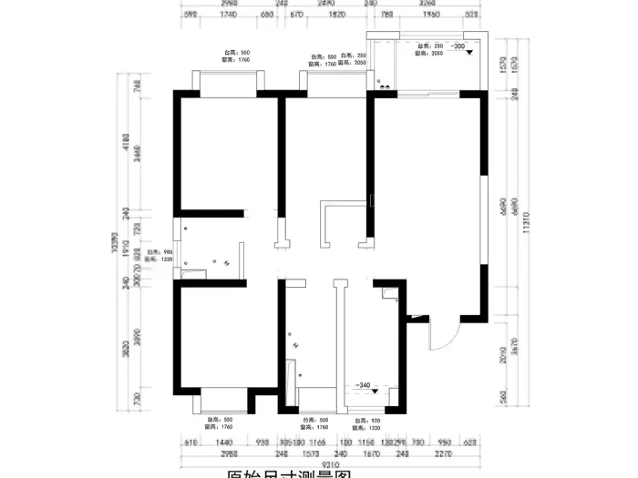 上海91-120平米三居室户型图装修样板间_上海