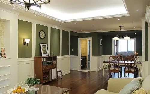 华润凯旋门三室两厅118平米美式风格,华润中心