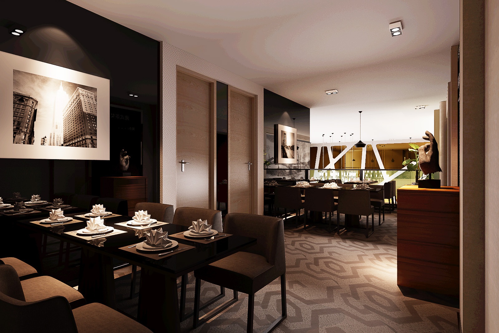 现代风格港式茶餐厅室内设计