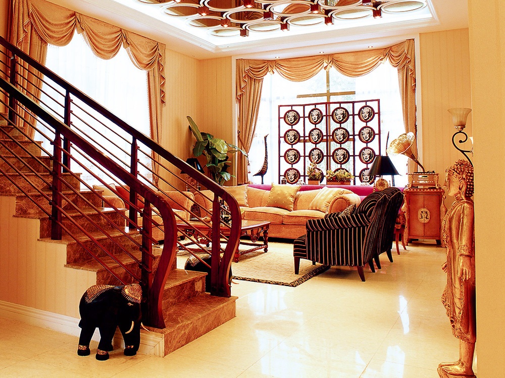 嘉和城别墅五居室四厅三卫179㎡东南亚风格