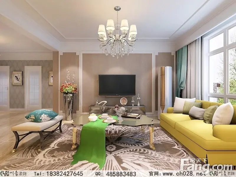 成都装修公司 川豪装饰 客厅设计图