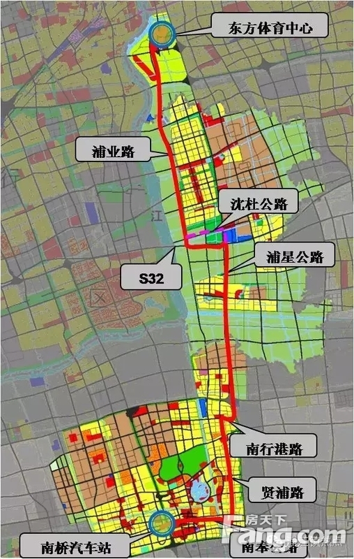 上海首条brt线路远期规划走浦业路 2017年可全线通车
