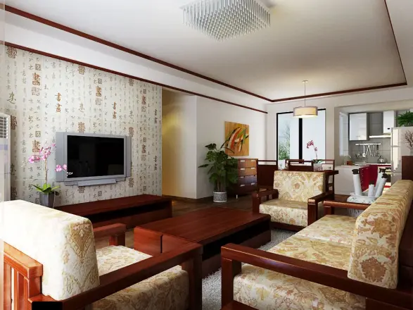 振宁现代鲁班-106平米-中式风格