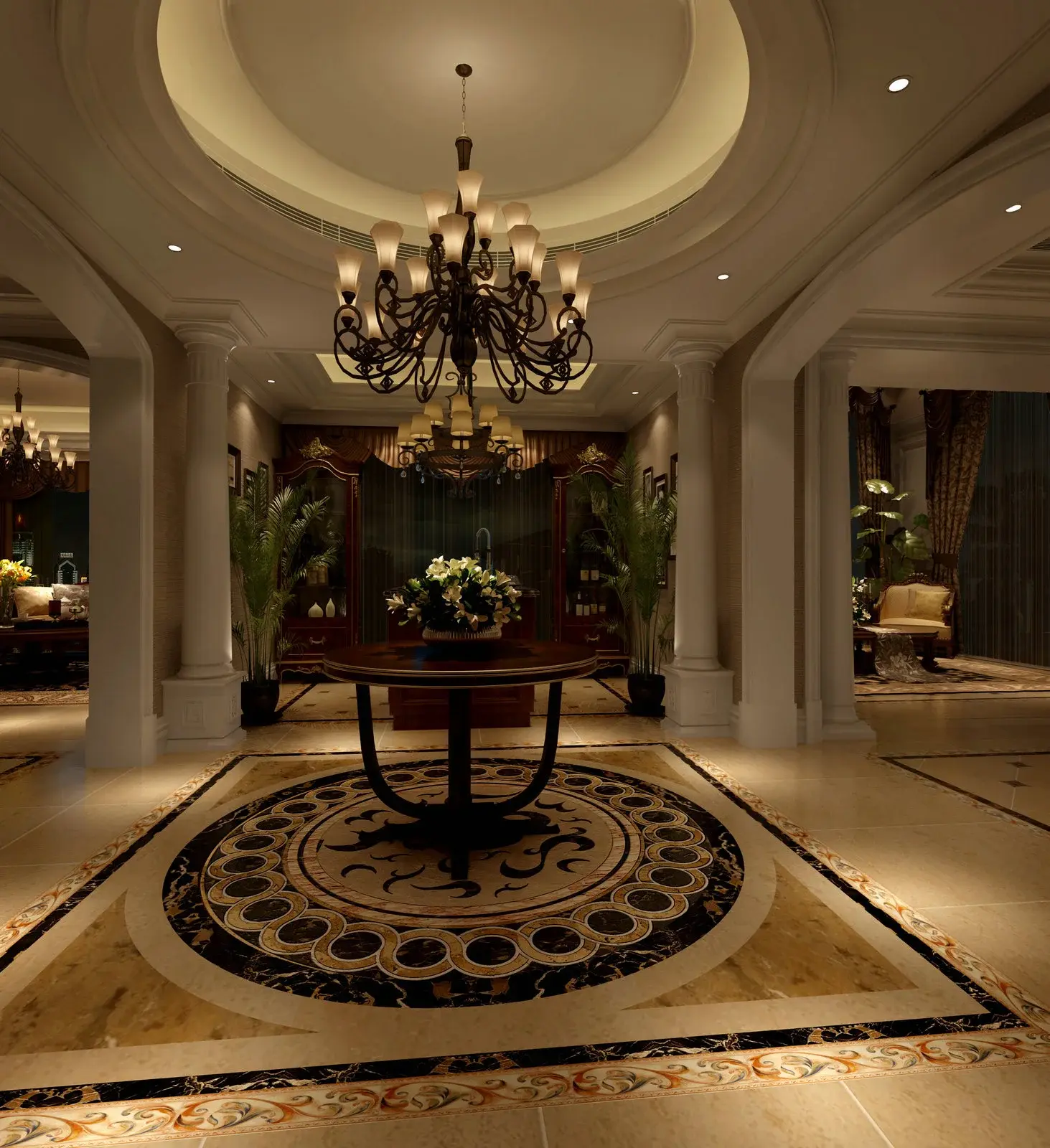 新古典主义的设计风格其实是经过改良的古典主义风格.