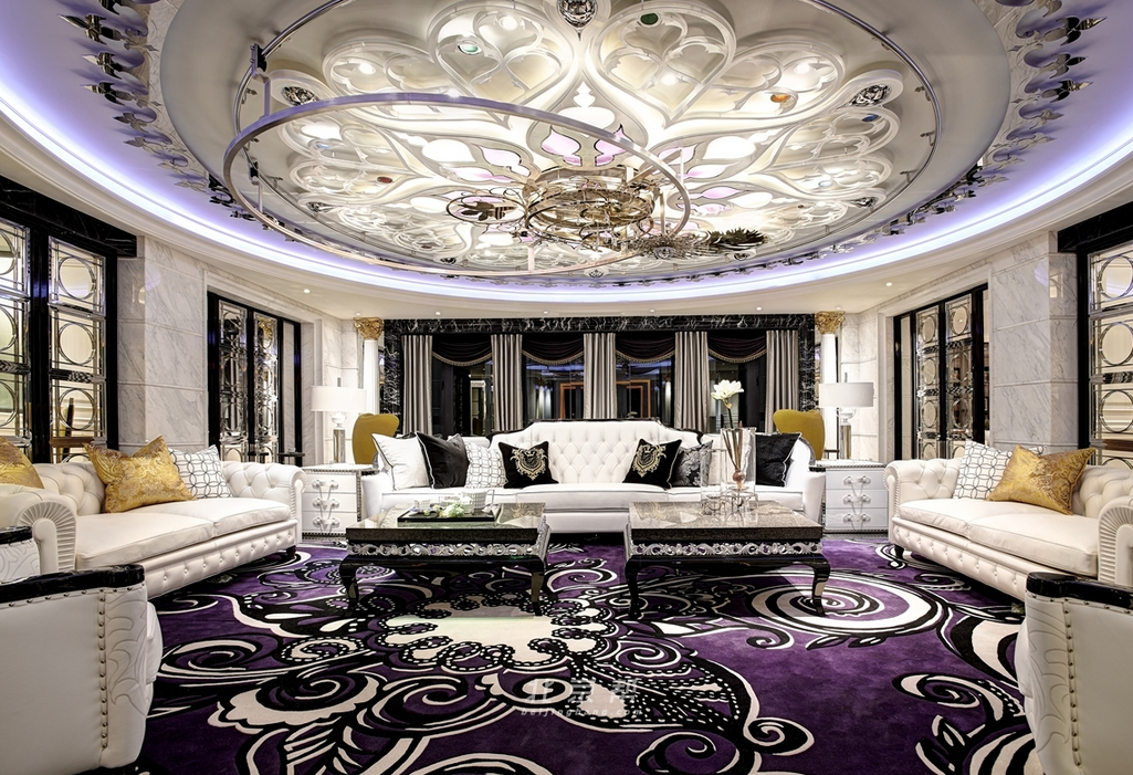 高贵典雅居室 紫色欧式设计