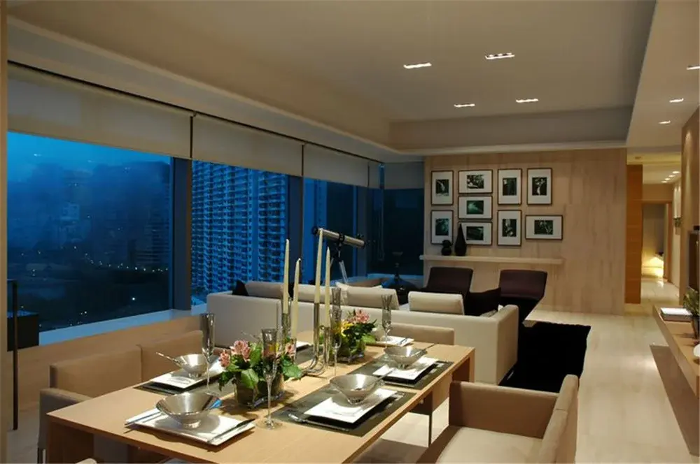 样板间_上海61-90平米现代简约二居室餐厅1装修案例-房天下装修家居网