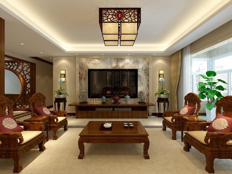紫薇永和坊170平—三居室—中式风格