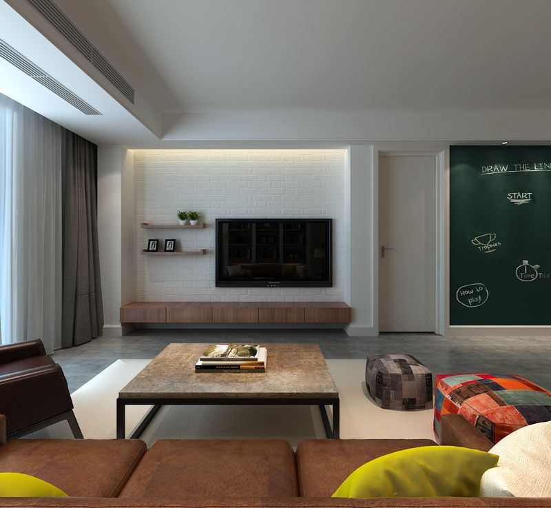 三居室—140平现代工业风格