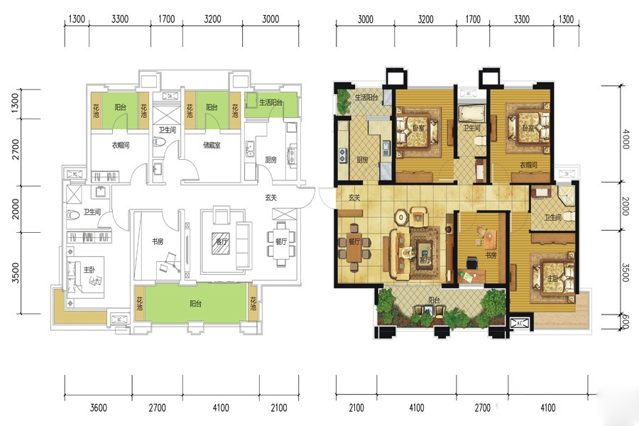 鹭湖宫6区—三居室—新古典风格