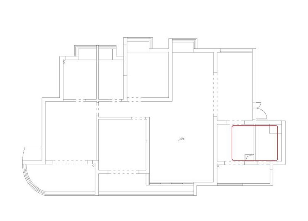 湖滨一号165㎡三室二厅中式风格案例