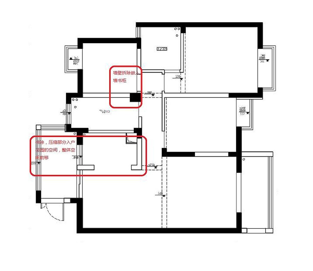 蔚蓝观邸130㎡三室两厅简欧风格案例