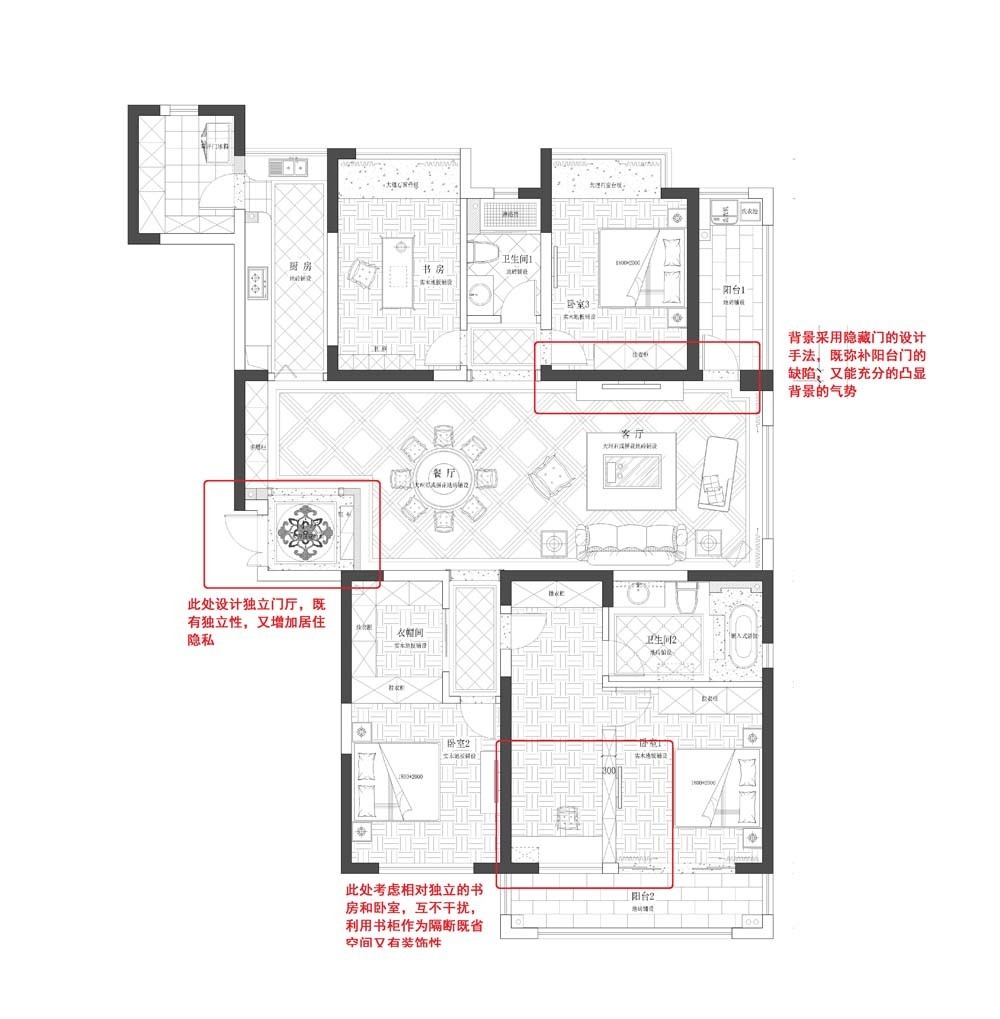 世茂首府五室两厅现代简约风格案例