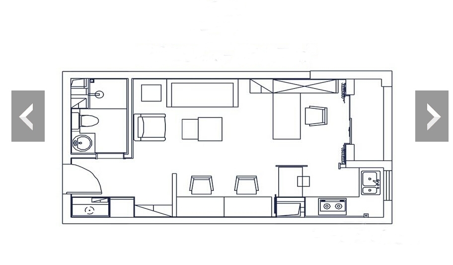 现代简约——一居室42平米