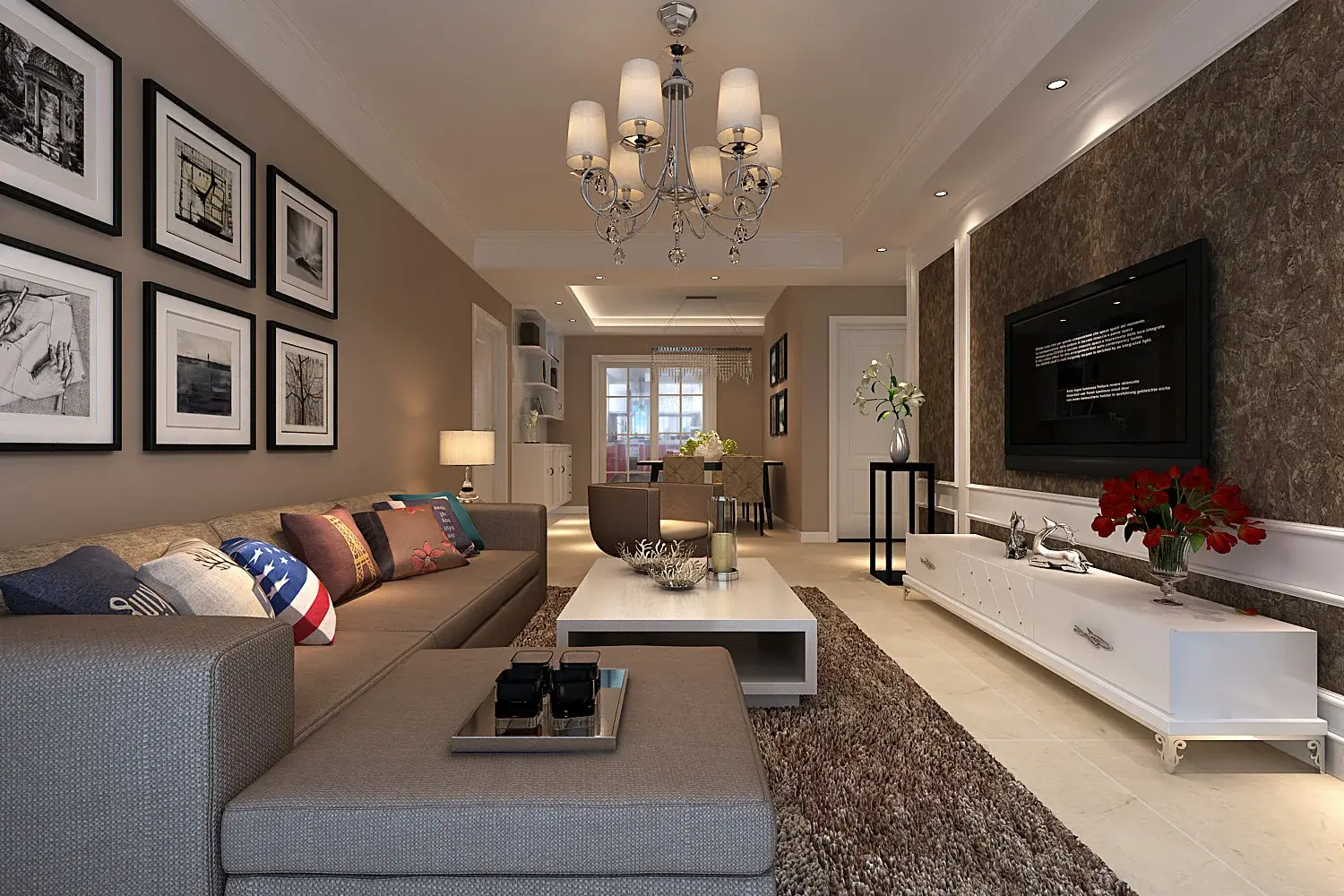 5万-滨湖国际花都装修案例-合肥房天下家居装修网