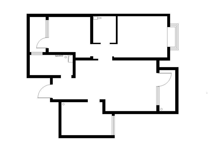 保利罗兰春天住宅-三居室-95.00平米-装修设计