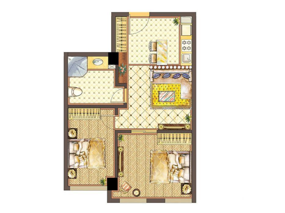 3室2厅135平米现代风格