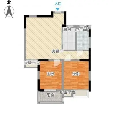 中意宝第-二居室-90.00平米-装修设计