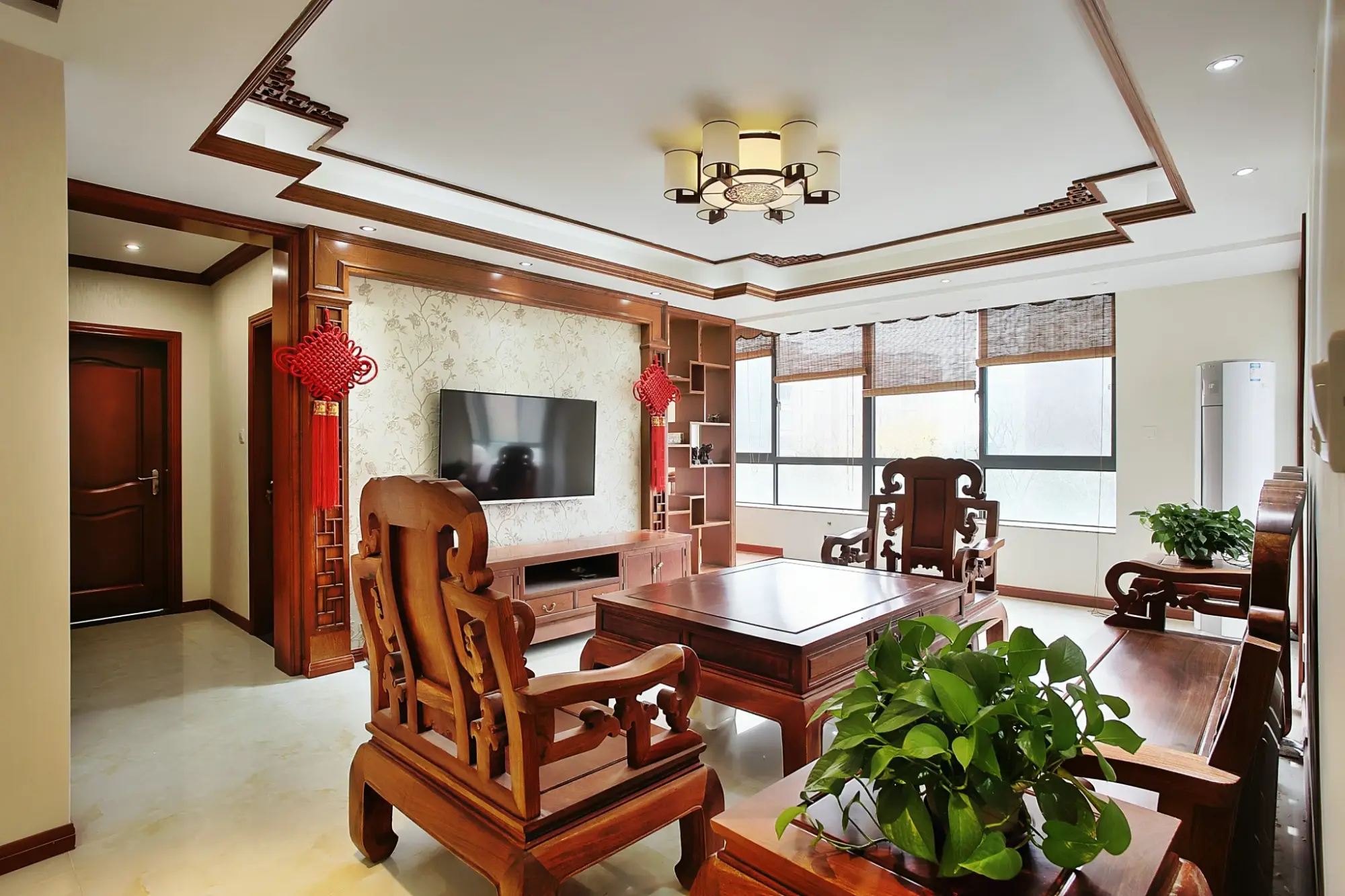 上海121-150平米中式风格三居室客厅装修样板间